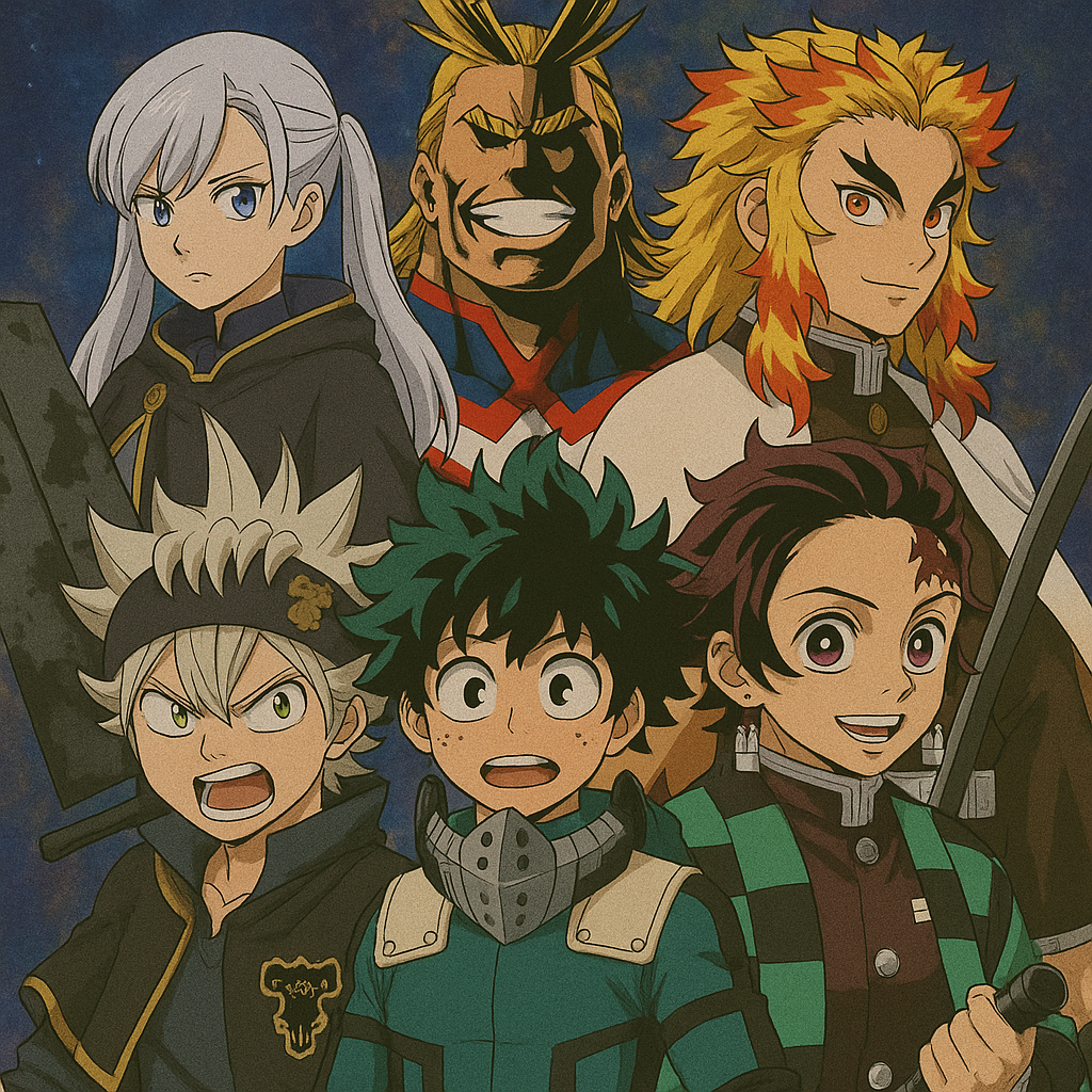 Mega Trio Legendary Anime part 4:MHA/Demon Slayer/Black Clover